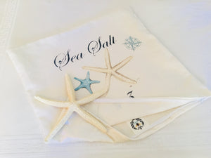 Blue & White Starfish Nautical Pillow Case