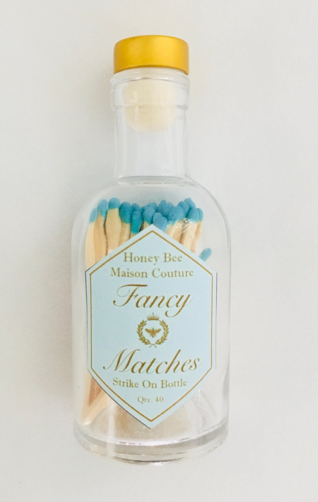 Fancy Robins Egg Bottle Matches