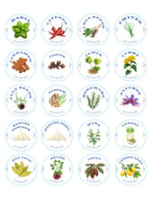 French Country Farm House Dried Goods Labels