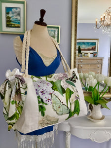 Bohemian Butterfly Lily Travel Tote