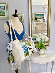Bohemian Butterfly Wild Flower Travel Tote
