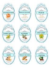 French Country Farm House Dried Goods Labels