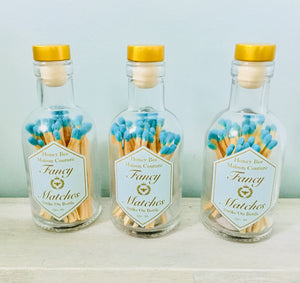 Fancy Robins Egg Bottle Matches