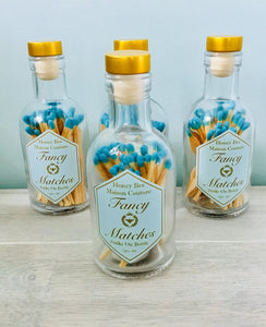 Fancy Robins Egg Bottle Matches