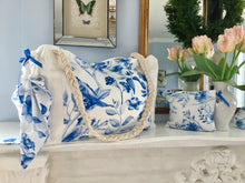 Bohemian Blue & White Toille Travel Tote