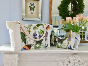 Bohemian Butterfly Wild Flower Travel Tote