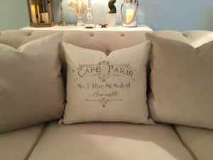 Cafe Paris Pillow Case