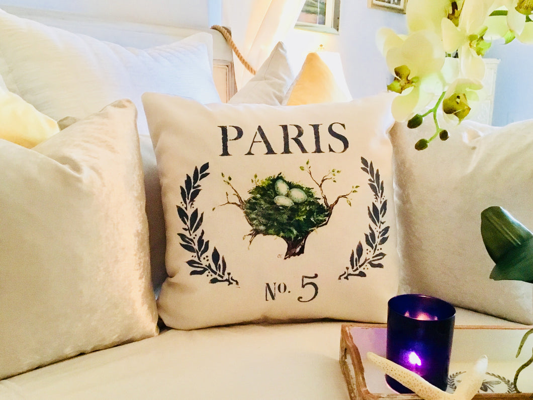 Robins Egg Nest II No. 5 Pillow Case
